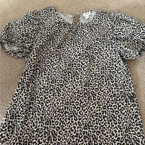 J. Crew Animal Print Blouse